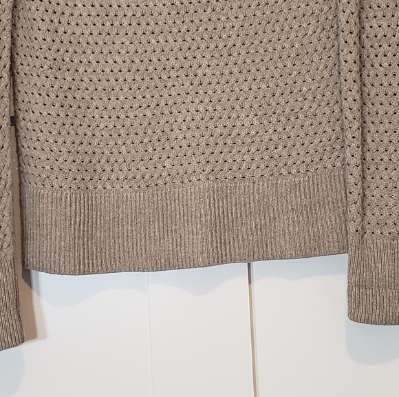 American Eagle Wool Blend Neutral Soft Taupe Light Brown Size Small - Picture 4 of 13